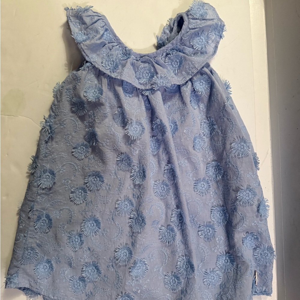 T Tahari Light Blue Floral Kids Dress